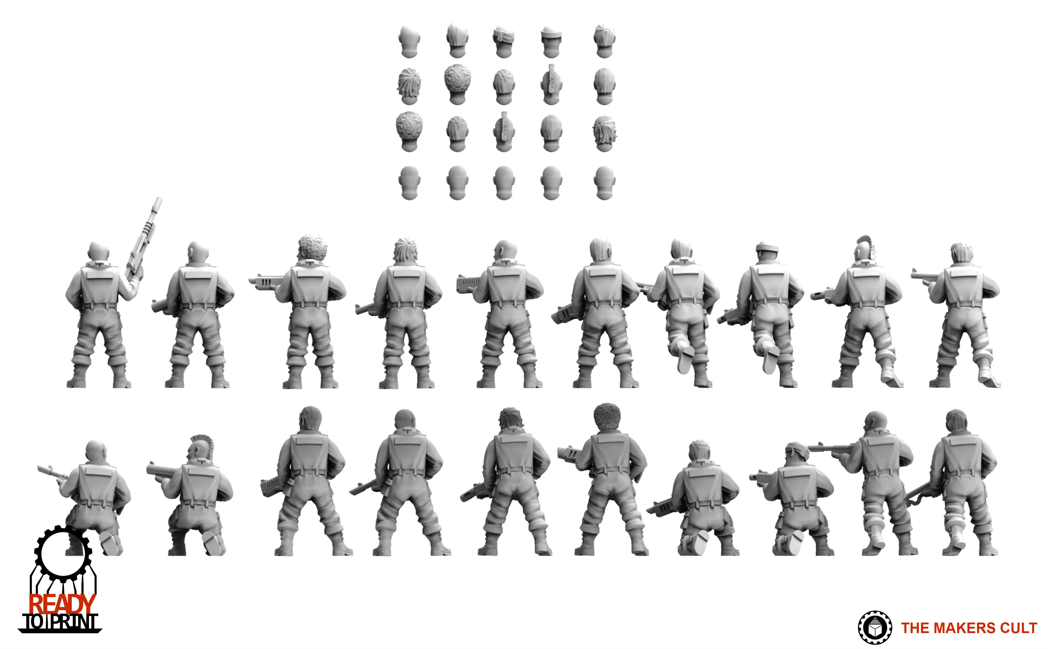 Penal Guard - Infantry Builder 3D print model_9