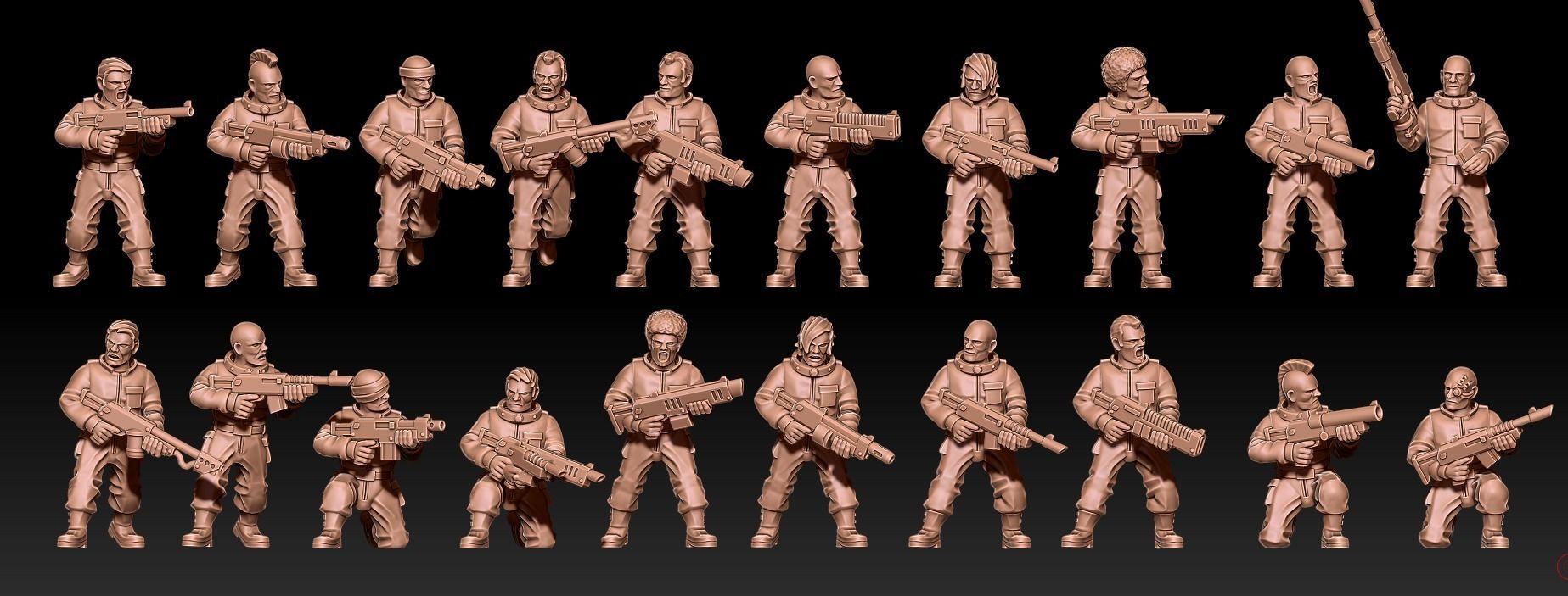 Penal Guard - Infantry Builder 3D print model_8