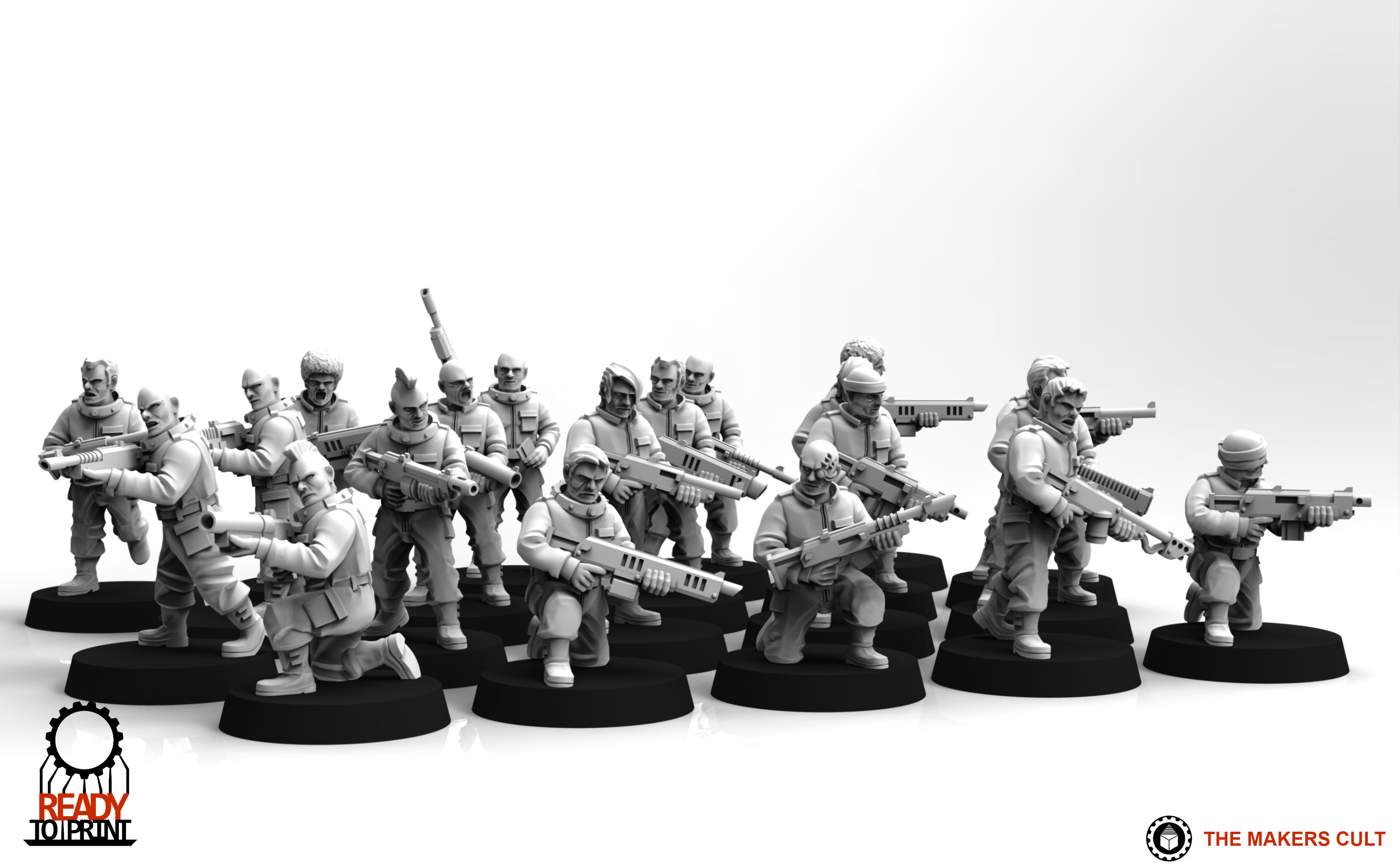 Penal Guard - Infantry Builder 3D print model_3