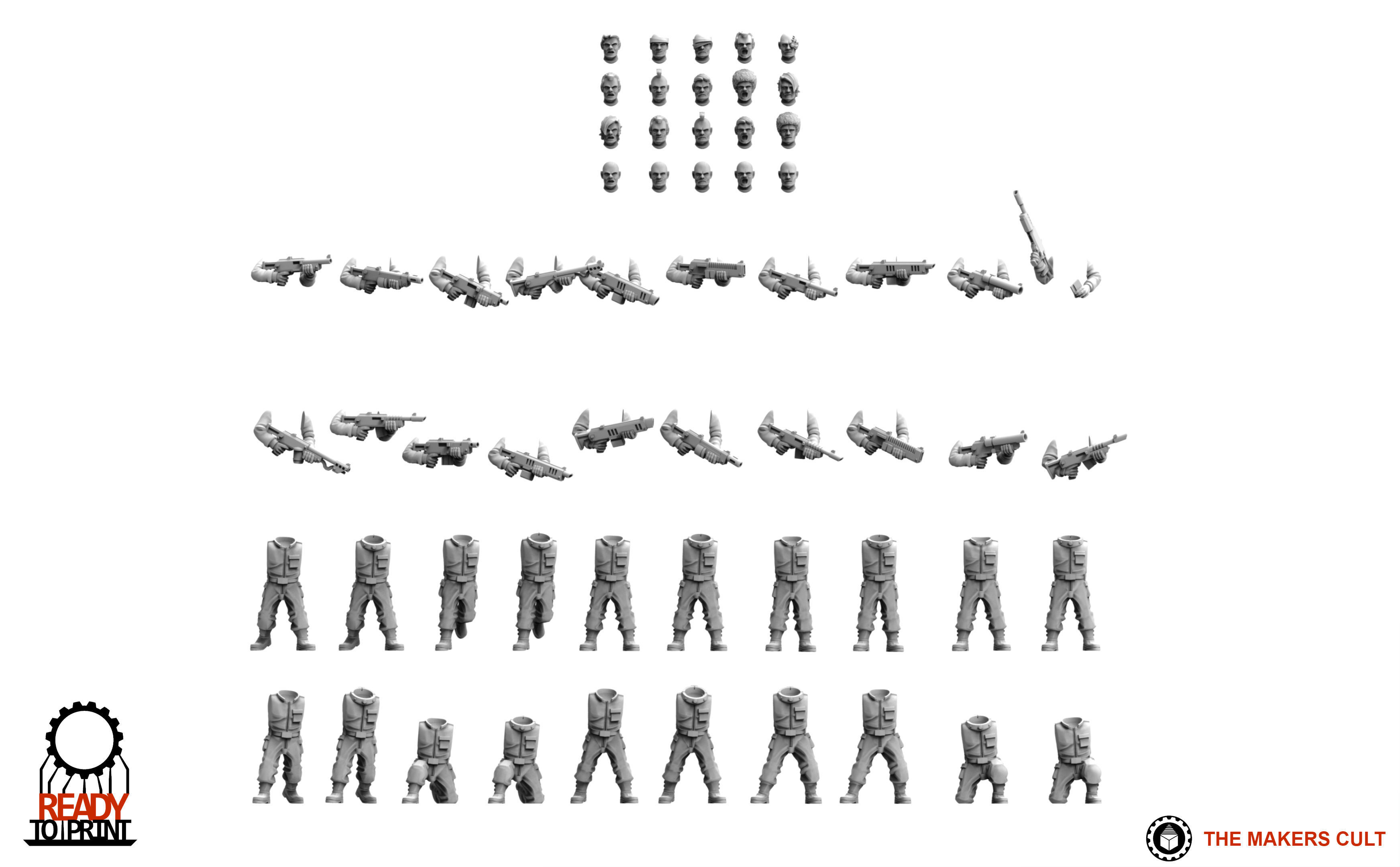 Penal Guard - Infantry Builder 3D print model_5