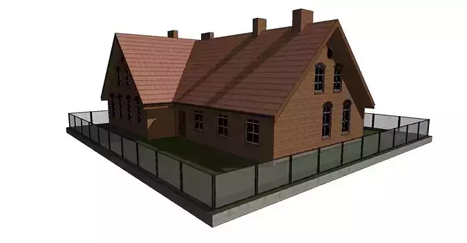 old school building 3D model