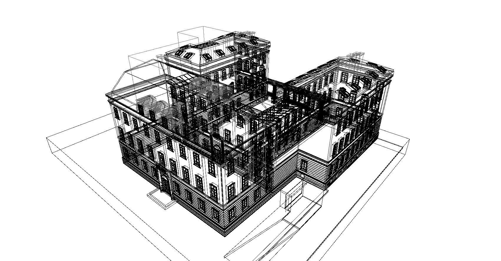 warsaw Castle model 3D model_4