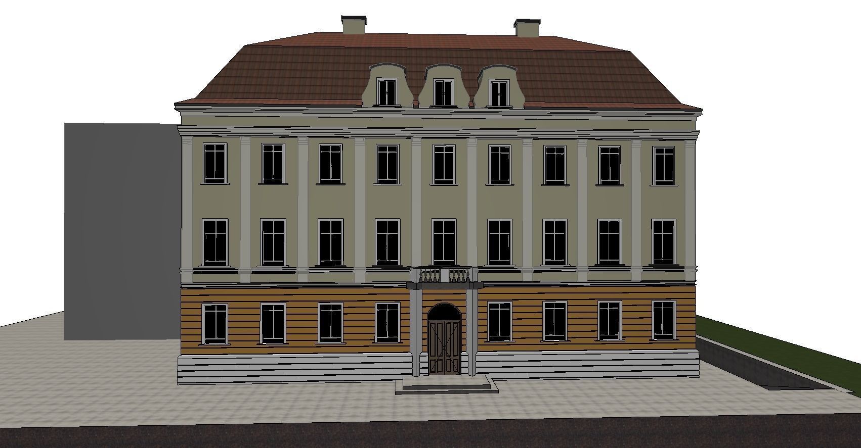 warsaw Castle model 3D model_1