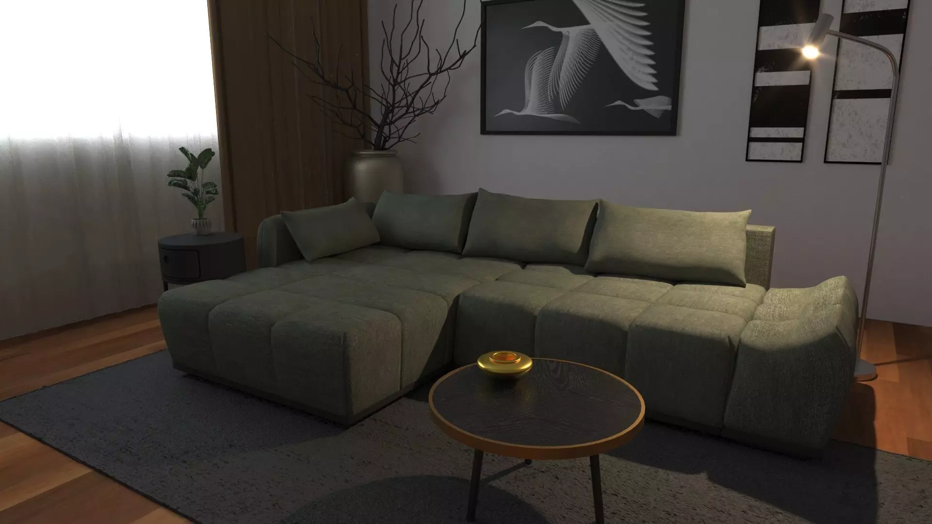 sofa loft 3D model_0