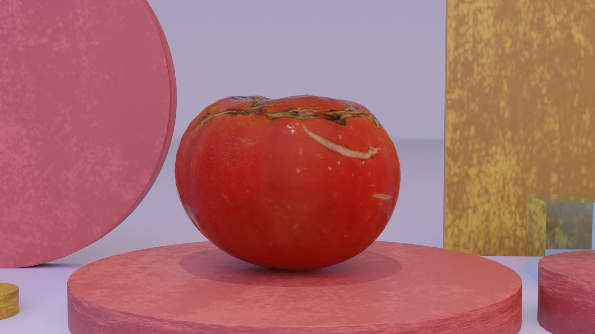 Tomato 02 Low-poly 3D model_11