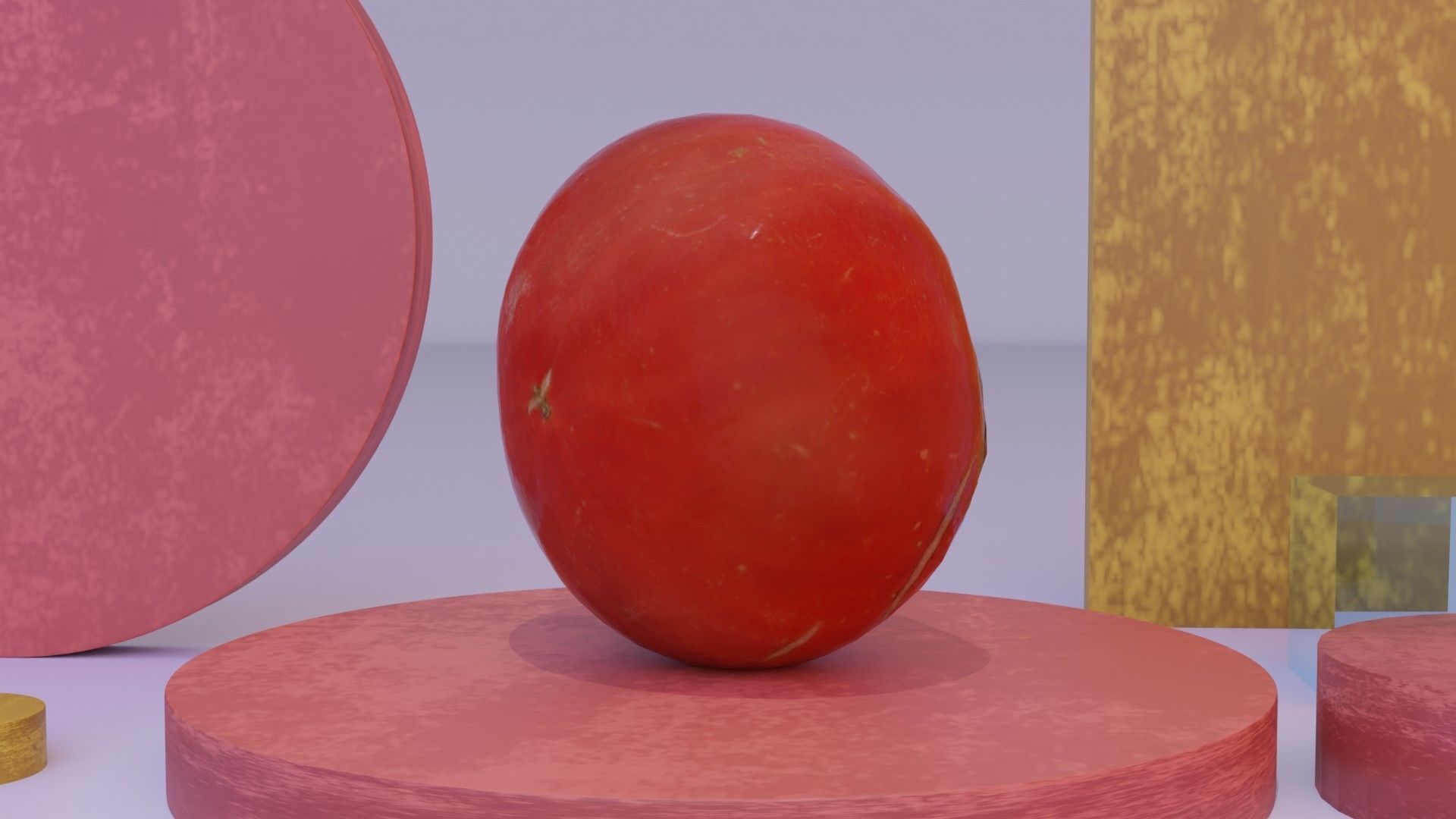 Tomato 02 Low-poly 3D model_20