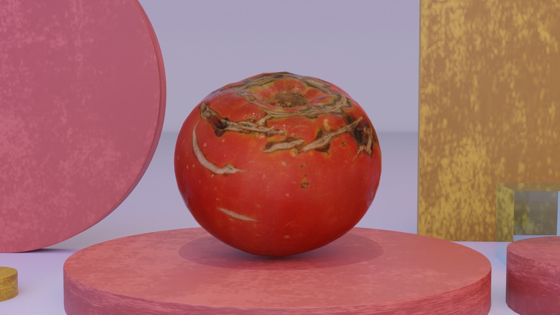 Tomato 02 Low-poly 3D model_13