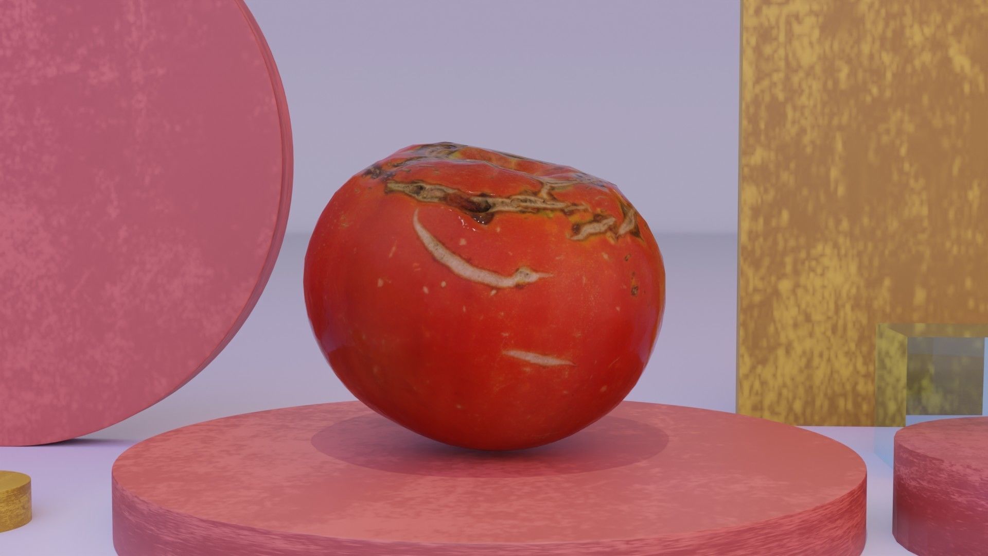 Tomato 02 Low-poly 3D model_12