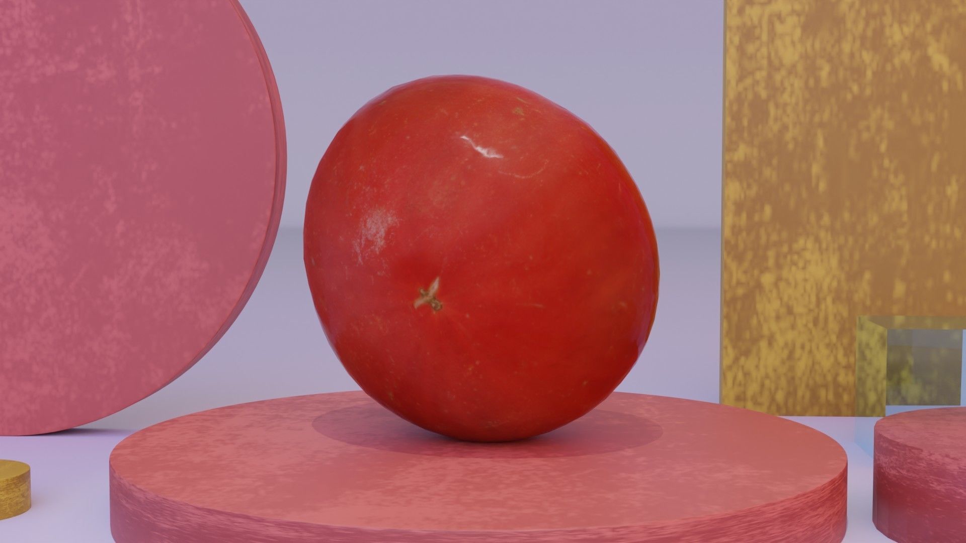 Tomato 02 Low-poly 3D model_19