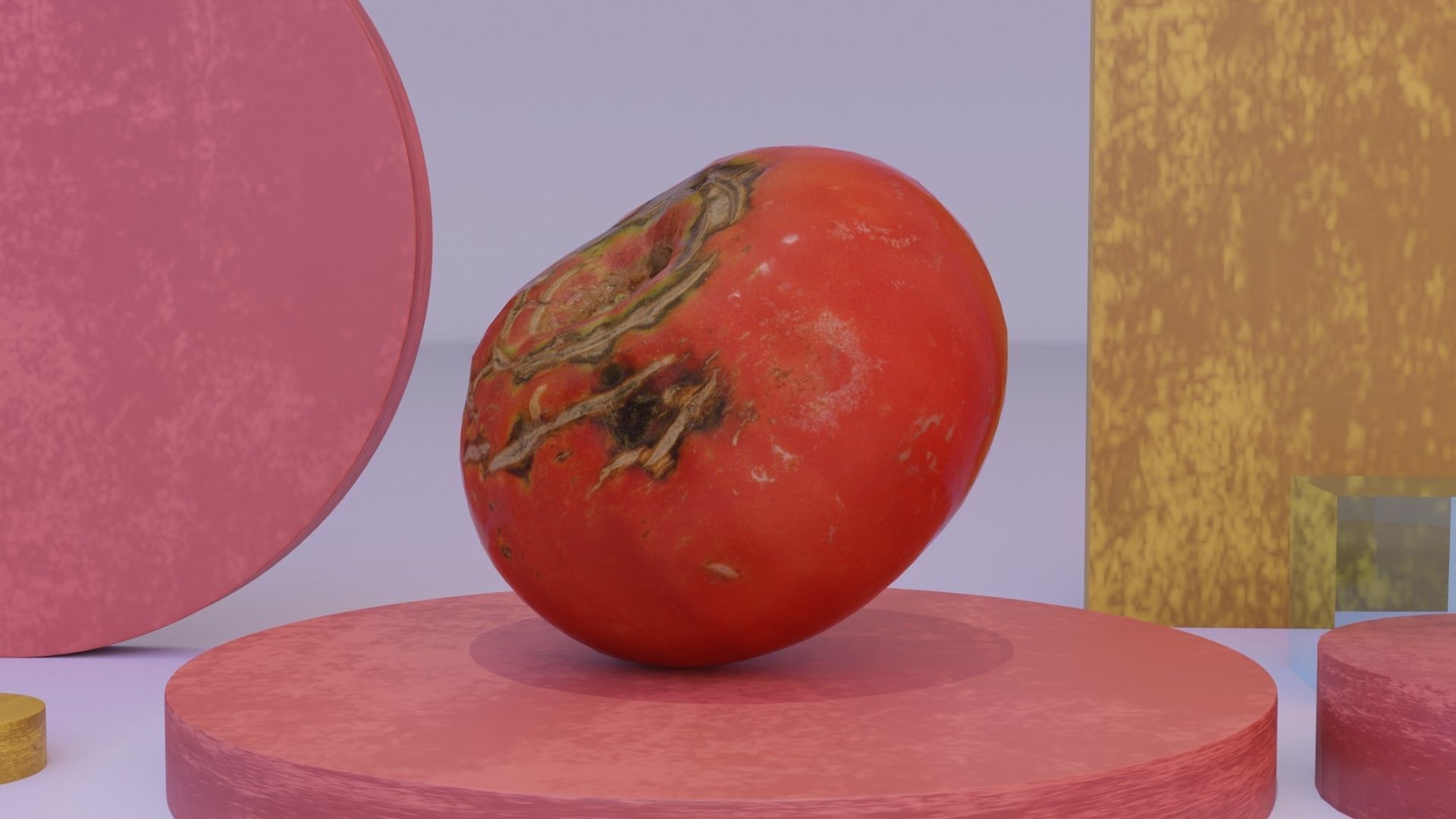Tomato 02 Low-poly 3D model_15
