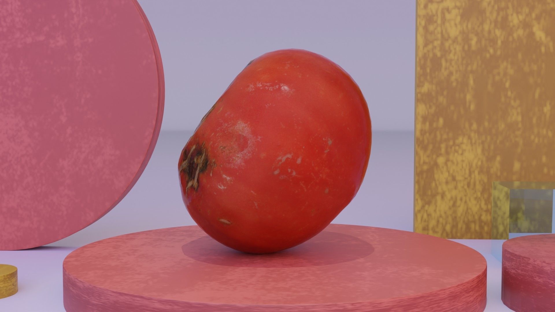 Tomato 02 Low-poly 3D model_16