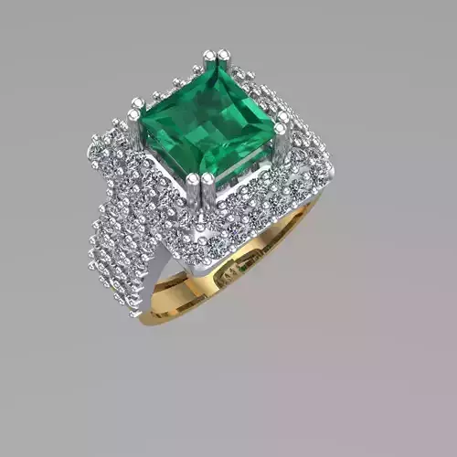 Diamond ring for ladies  3D  print  Model