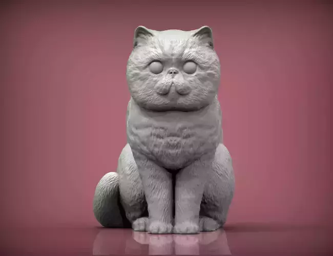 Exotic Shorthair Snoopy cat 3D print model