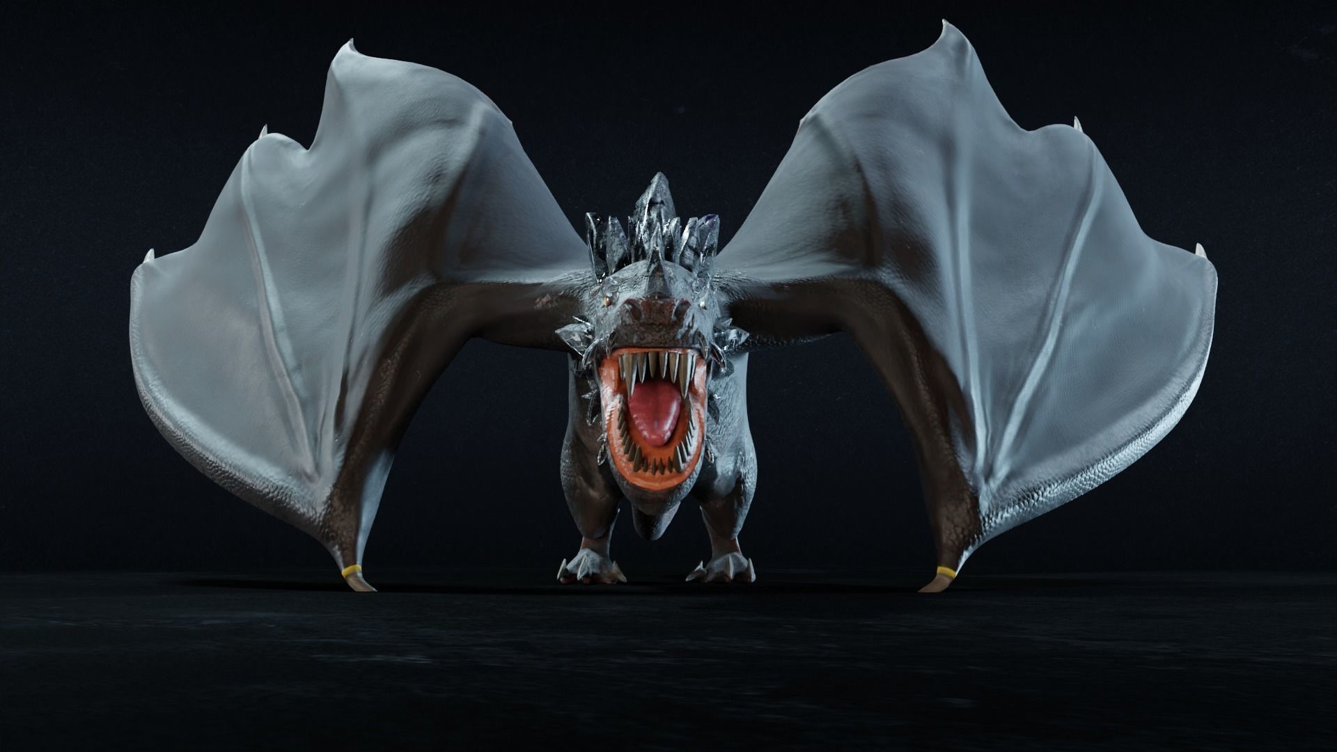 Crystal Dragons Low-poly 3D model_22