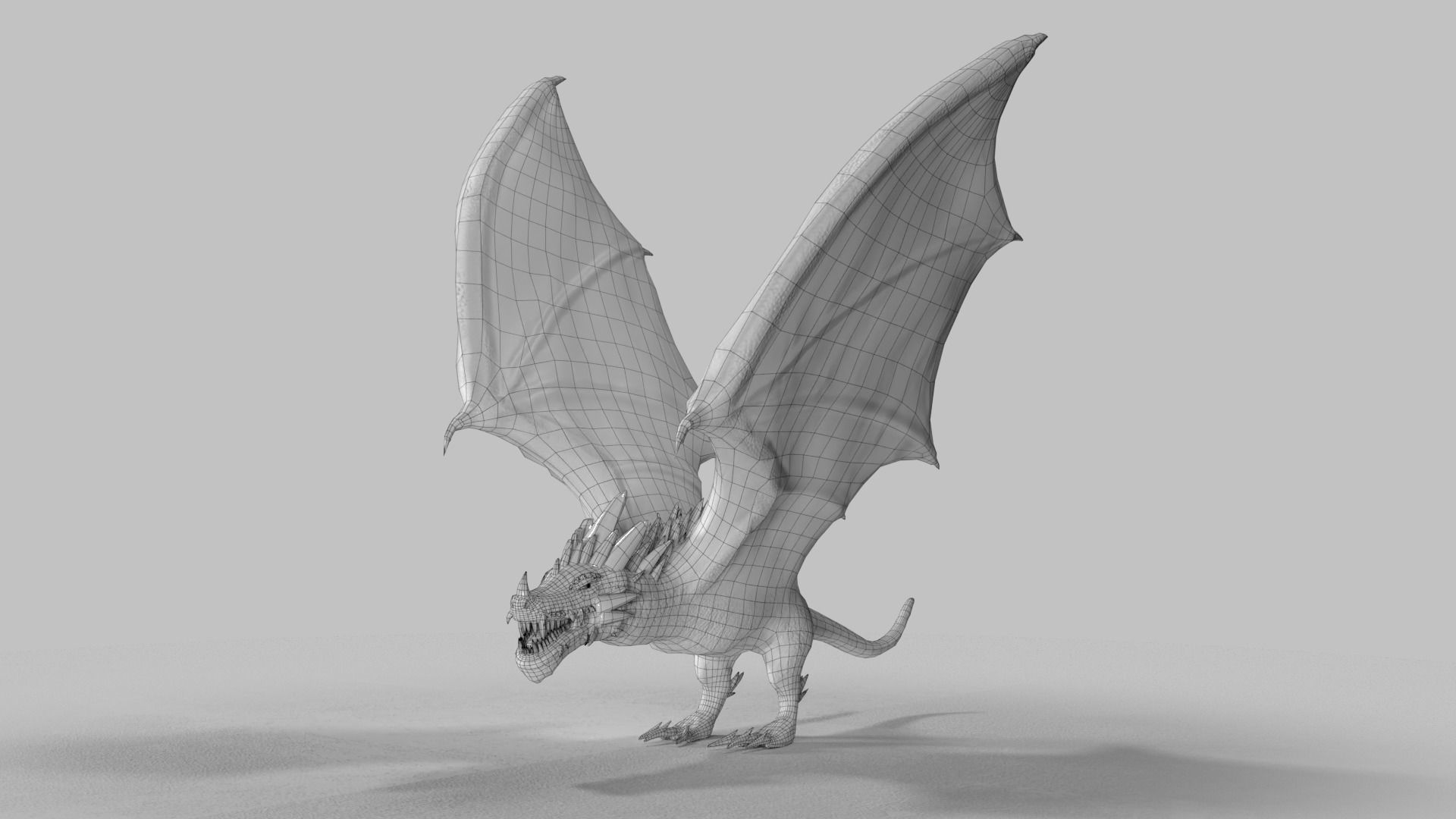 Crystal Dragons Low-poly 3D model_29