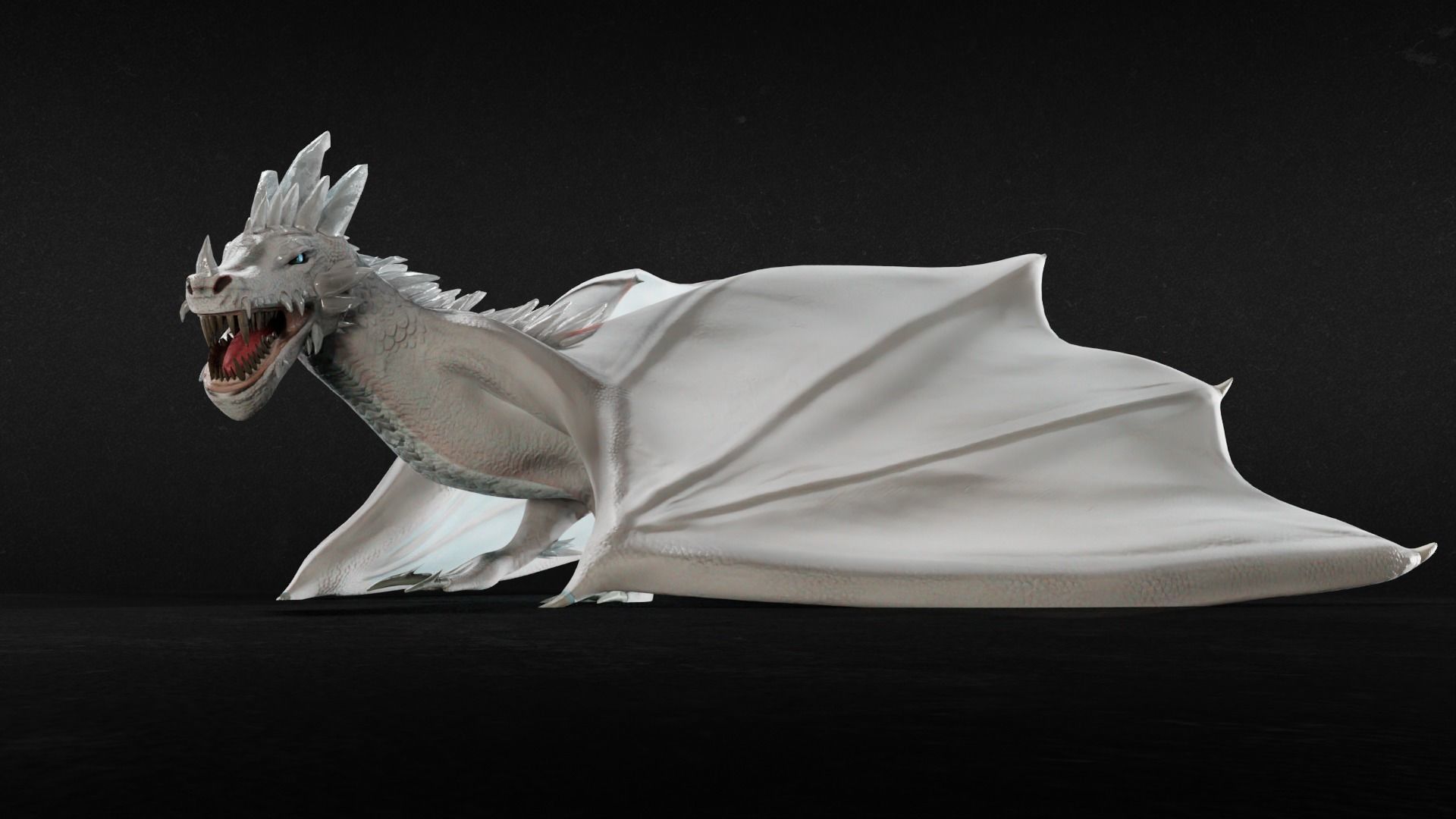 Crystal Dragons Low-poly 3D model_10