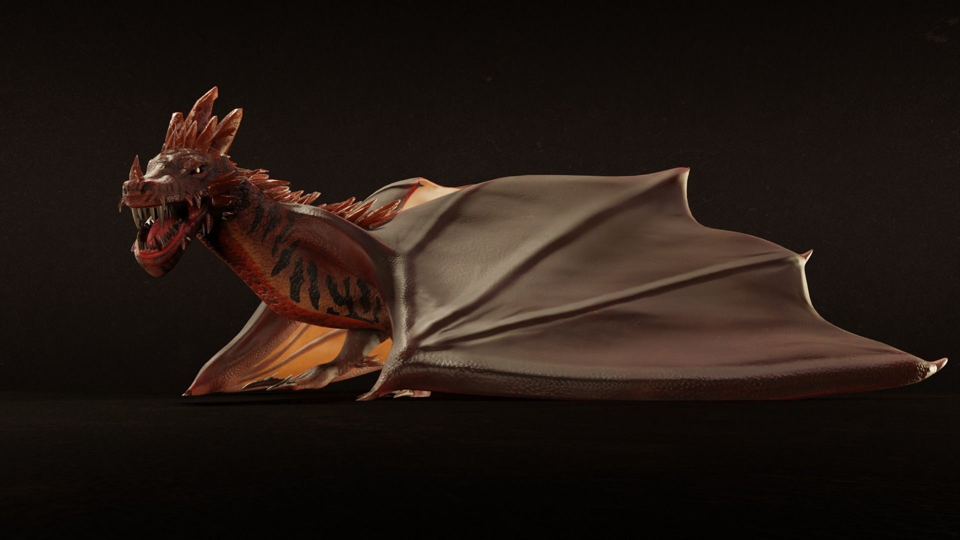 Crystal Dragons Low-poly 3D model_17