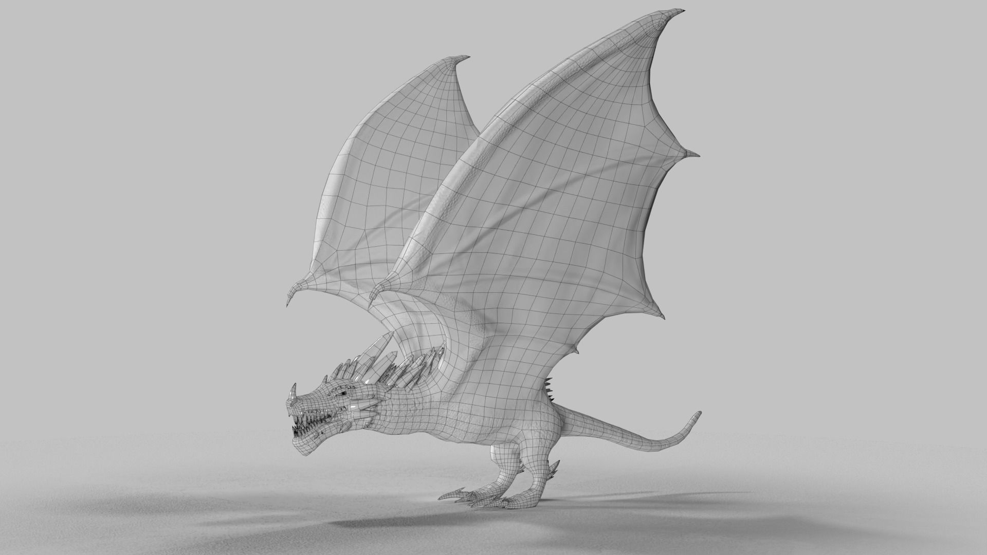 Crystal Dragons Low-poly 3D model_28