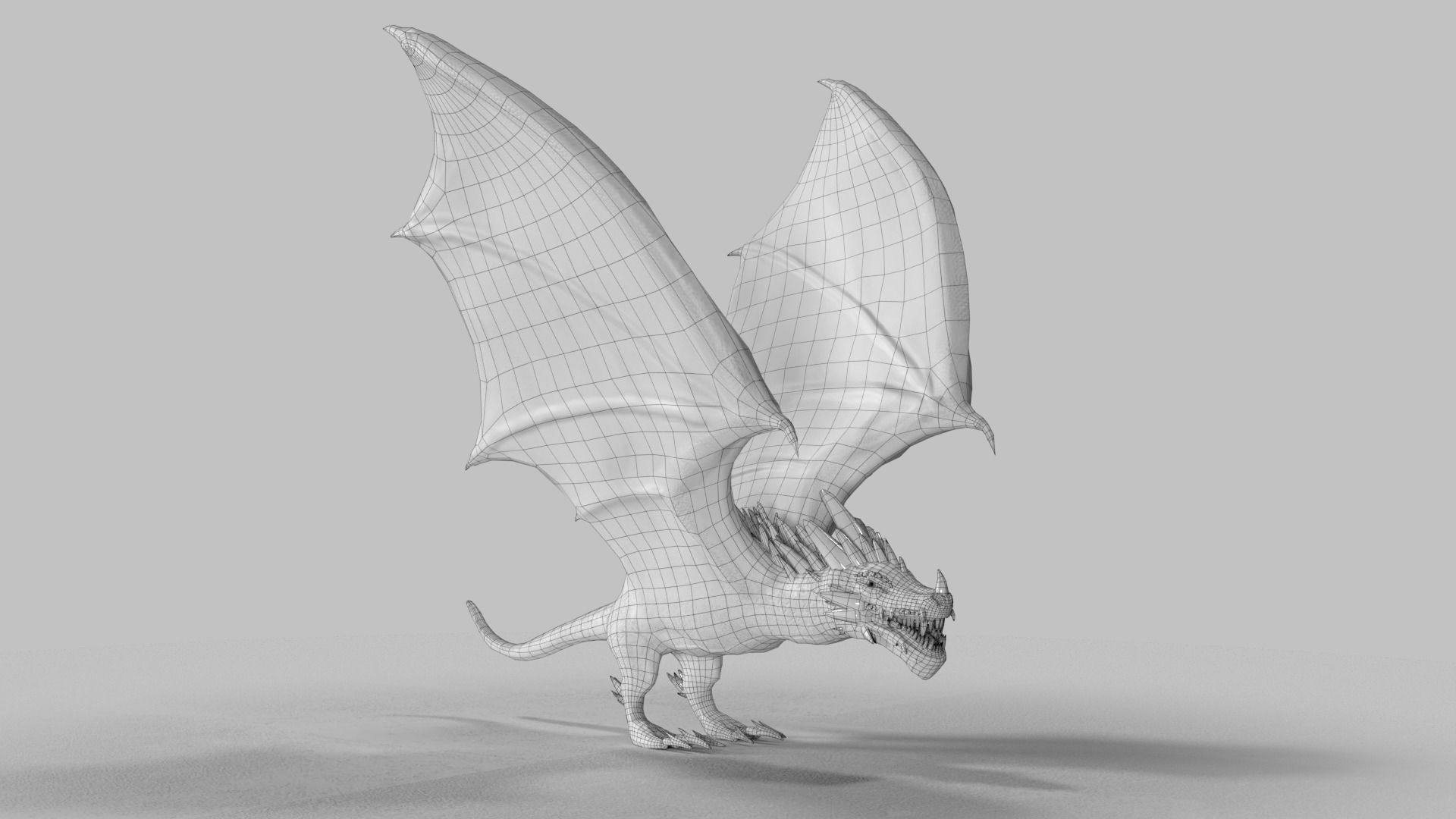 Crystal Dragons Low-poly 3D model_32