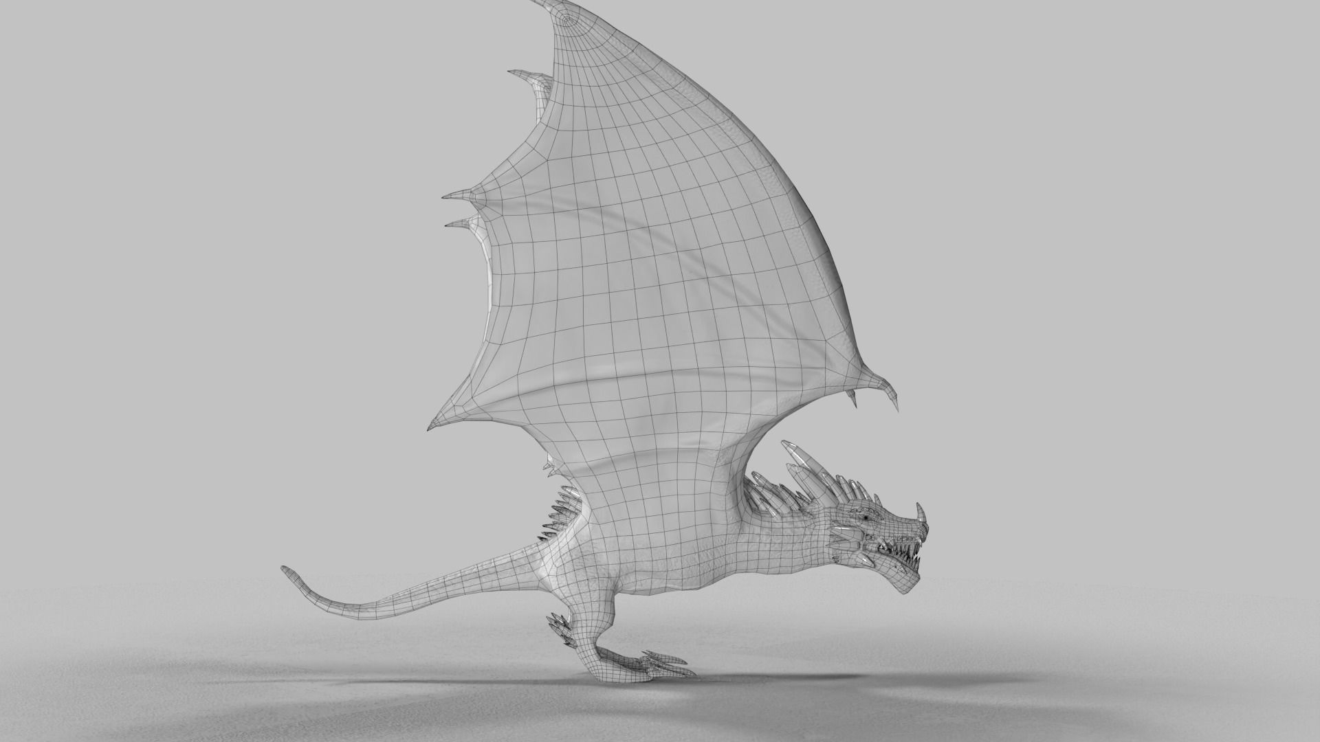 Crystal Dragons Low-poly 3D model_34