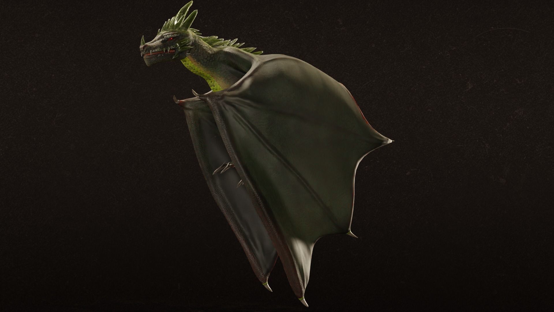 Crystal Dragons Low-poly 3D model_6