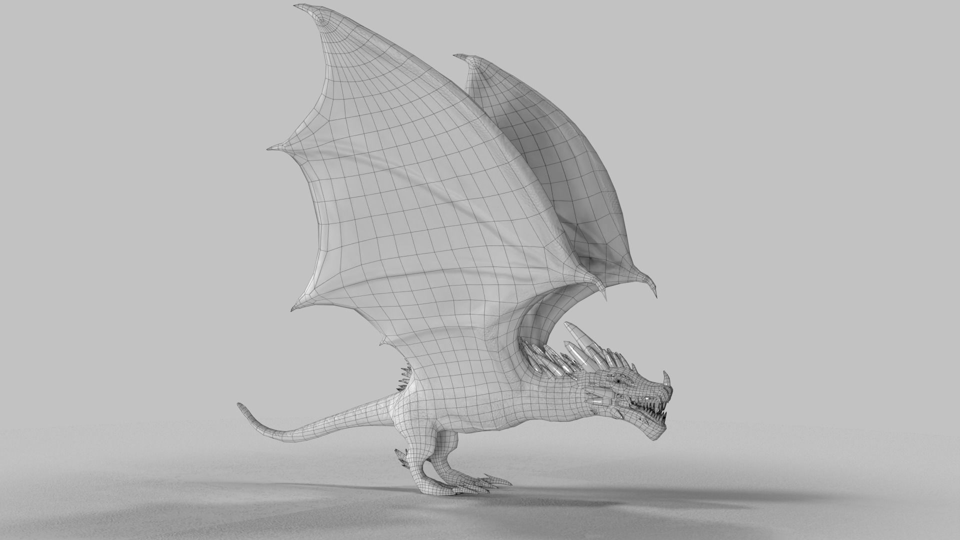Crystal Dragons Low-poly 3D model_33