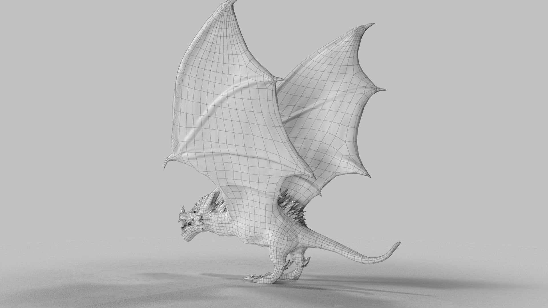 Crystal Dragons Low-poly 3D model_40
