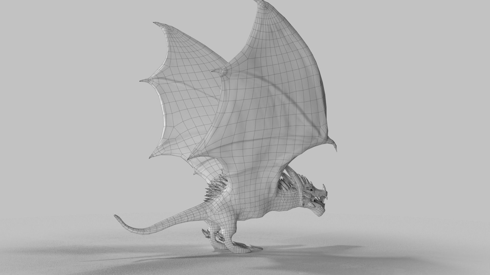Crystal Dragons Low-poly 3D model_35