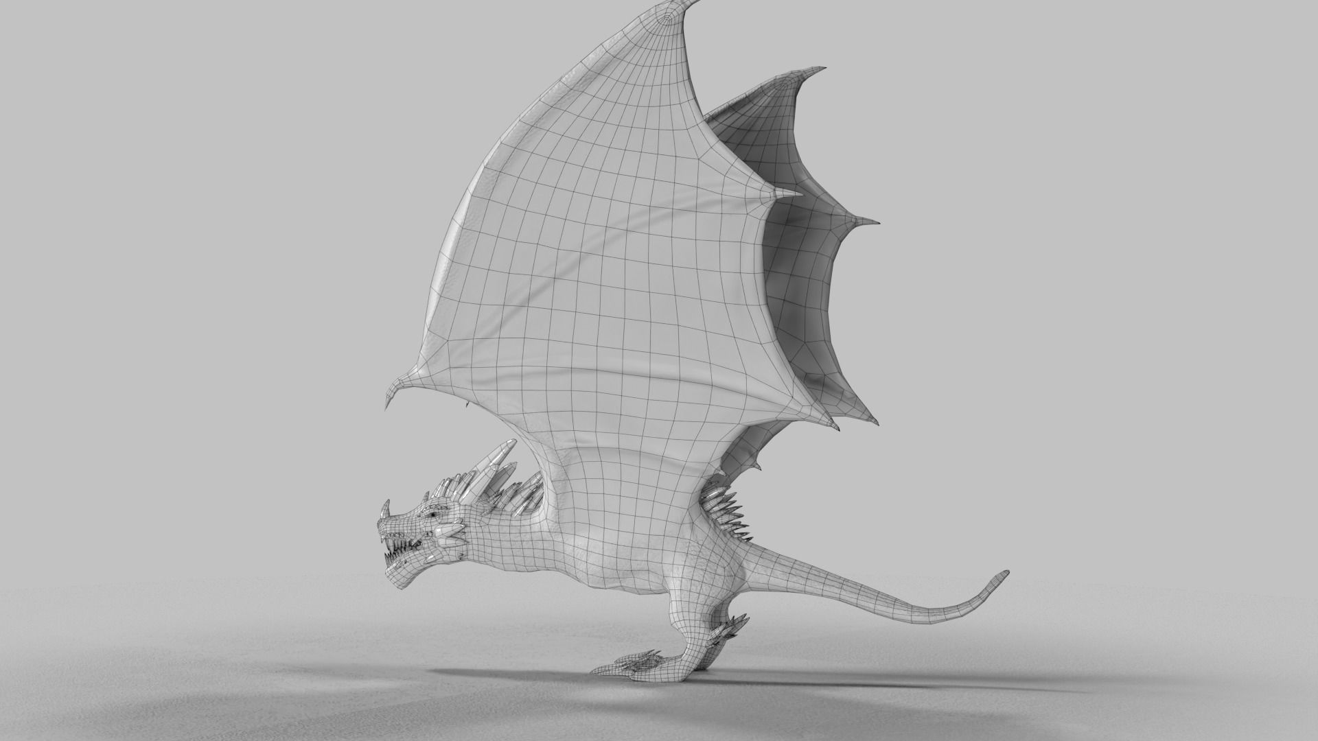 Crystal Dragons Low-poly 3D model_41