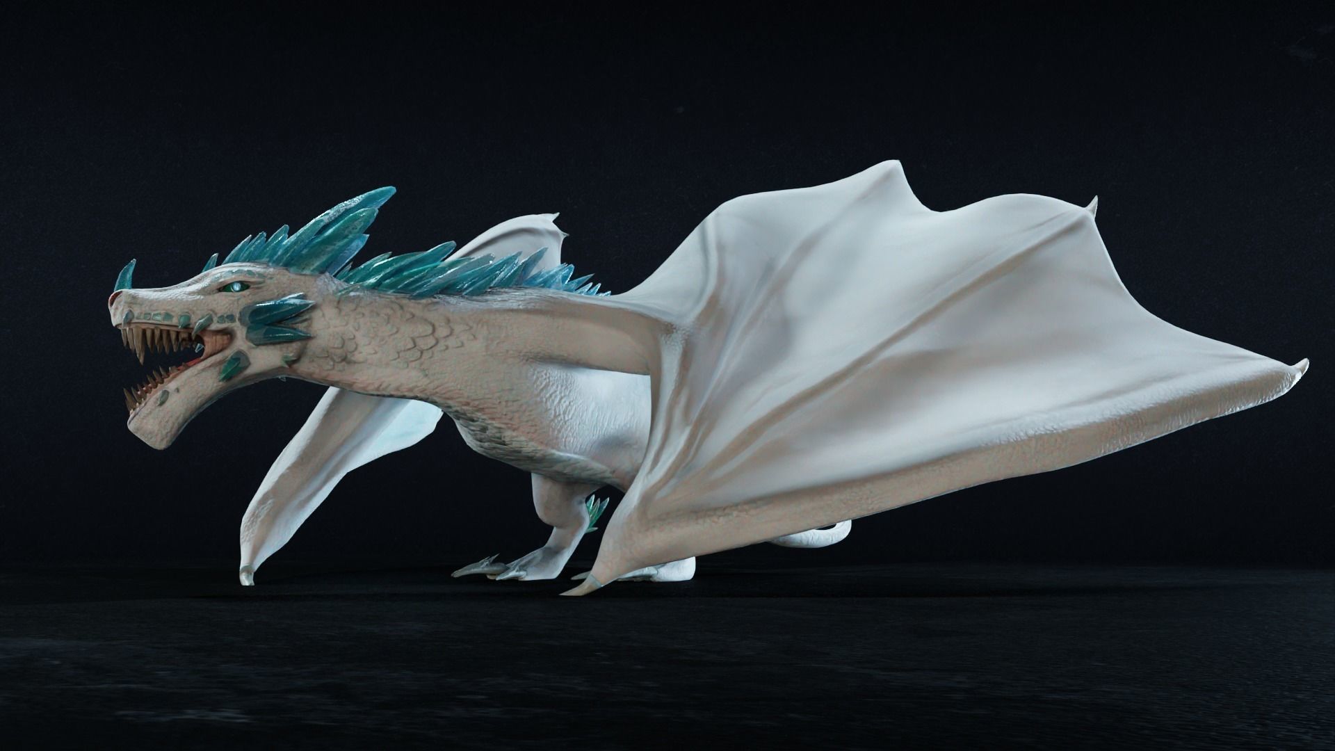 Crystal Dragons Low-poly 3D model_15