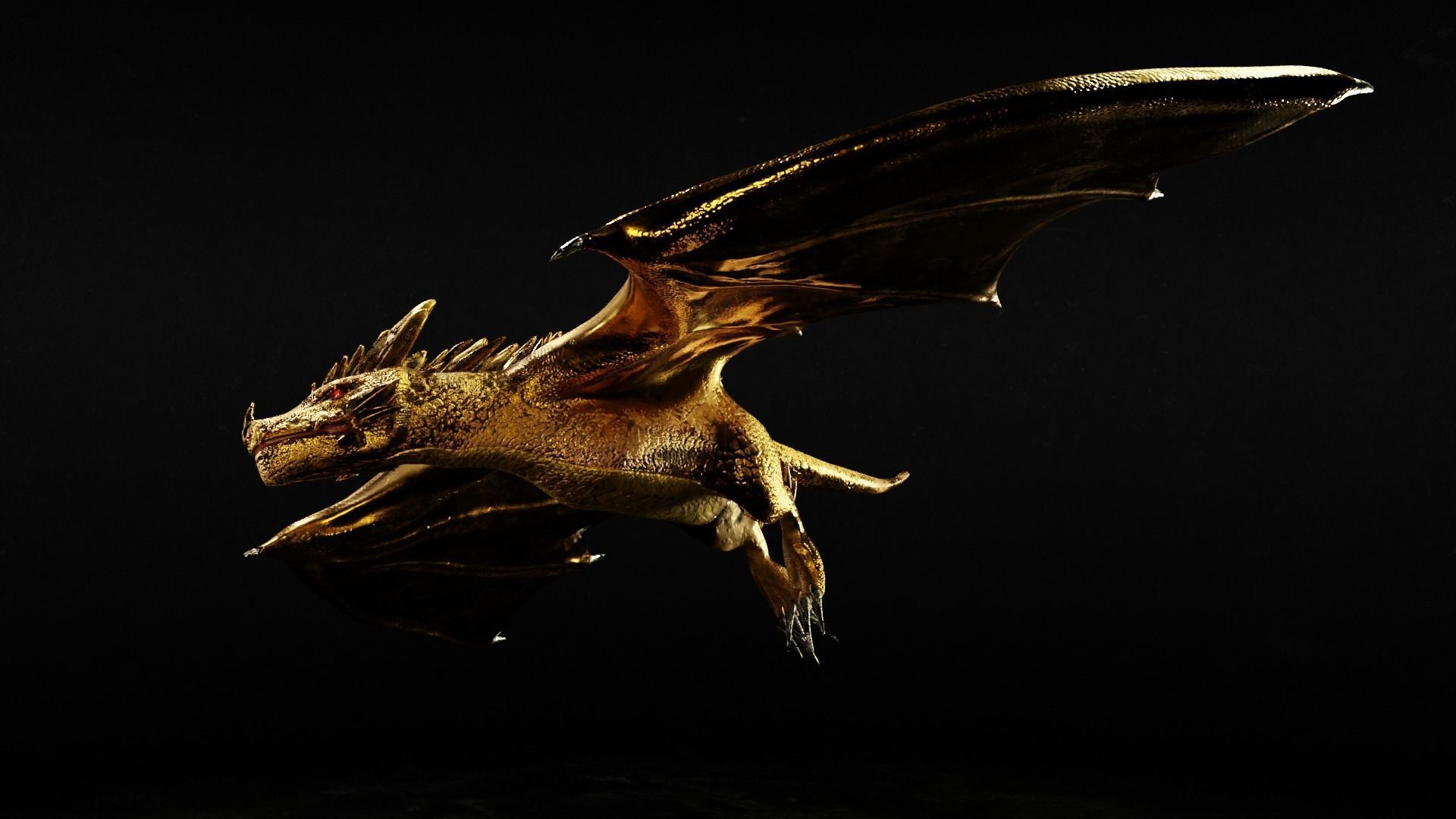 Crystal Dragons Low-poly 3D model_18