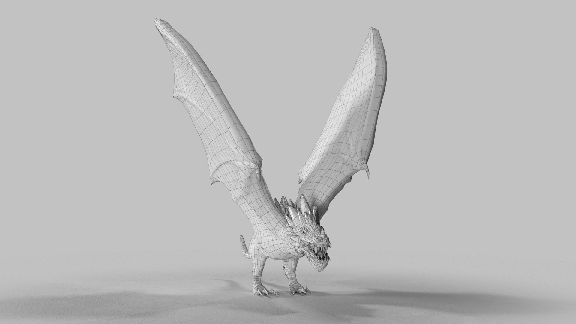 Crystal Dragons Low-poly 3D model_31