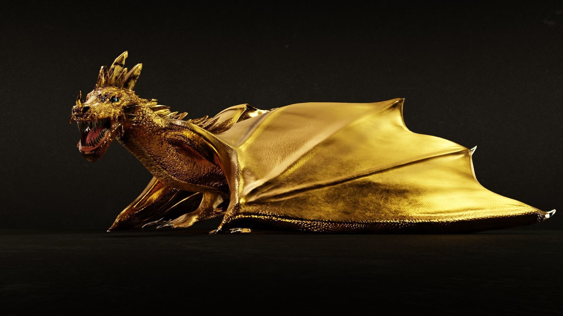 Crystal Dragons Low-poly 3D model_14