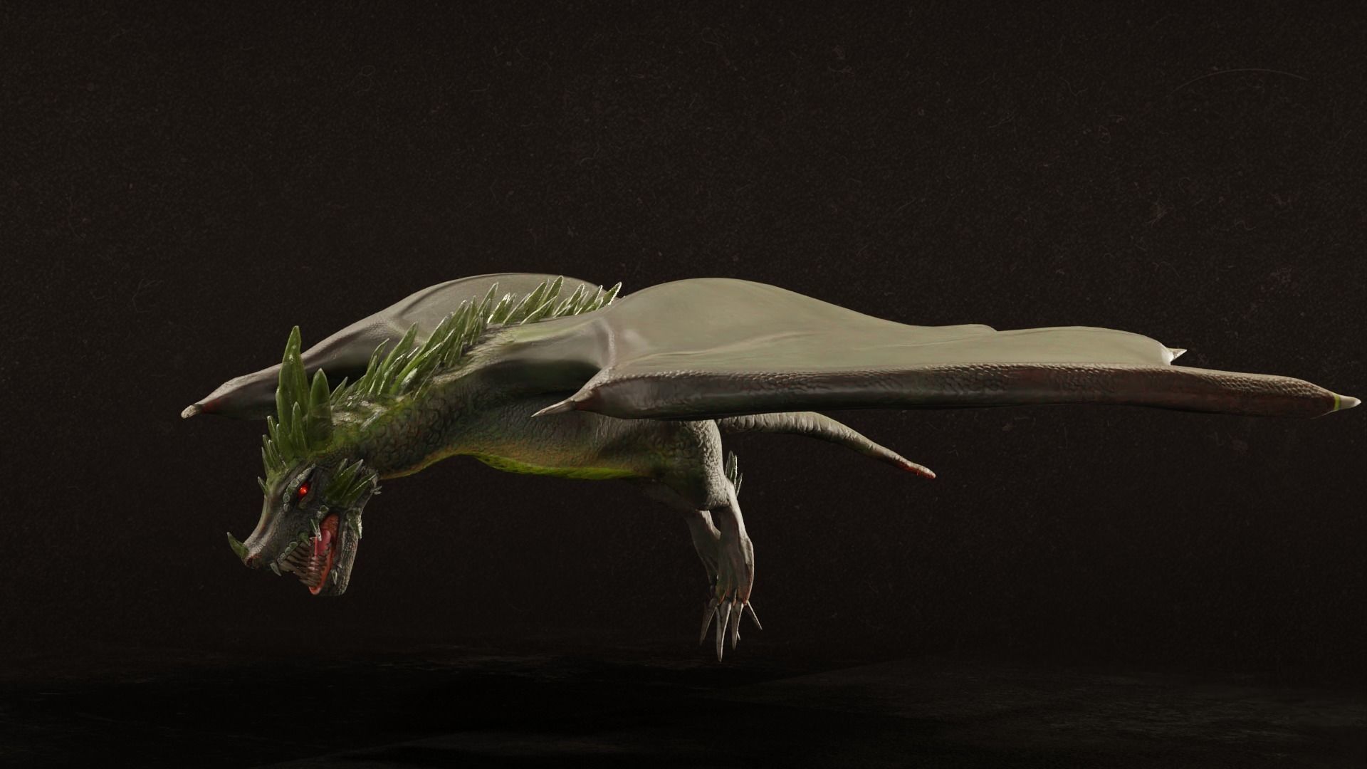 Crystal Dragons Low-poly 3D model_5