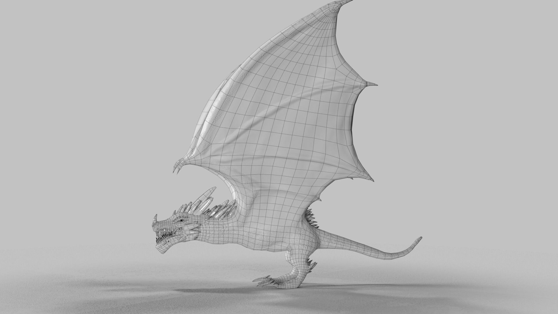 Crystal Dragons Low-poly 3D model_42