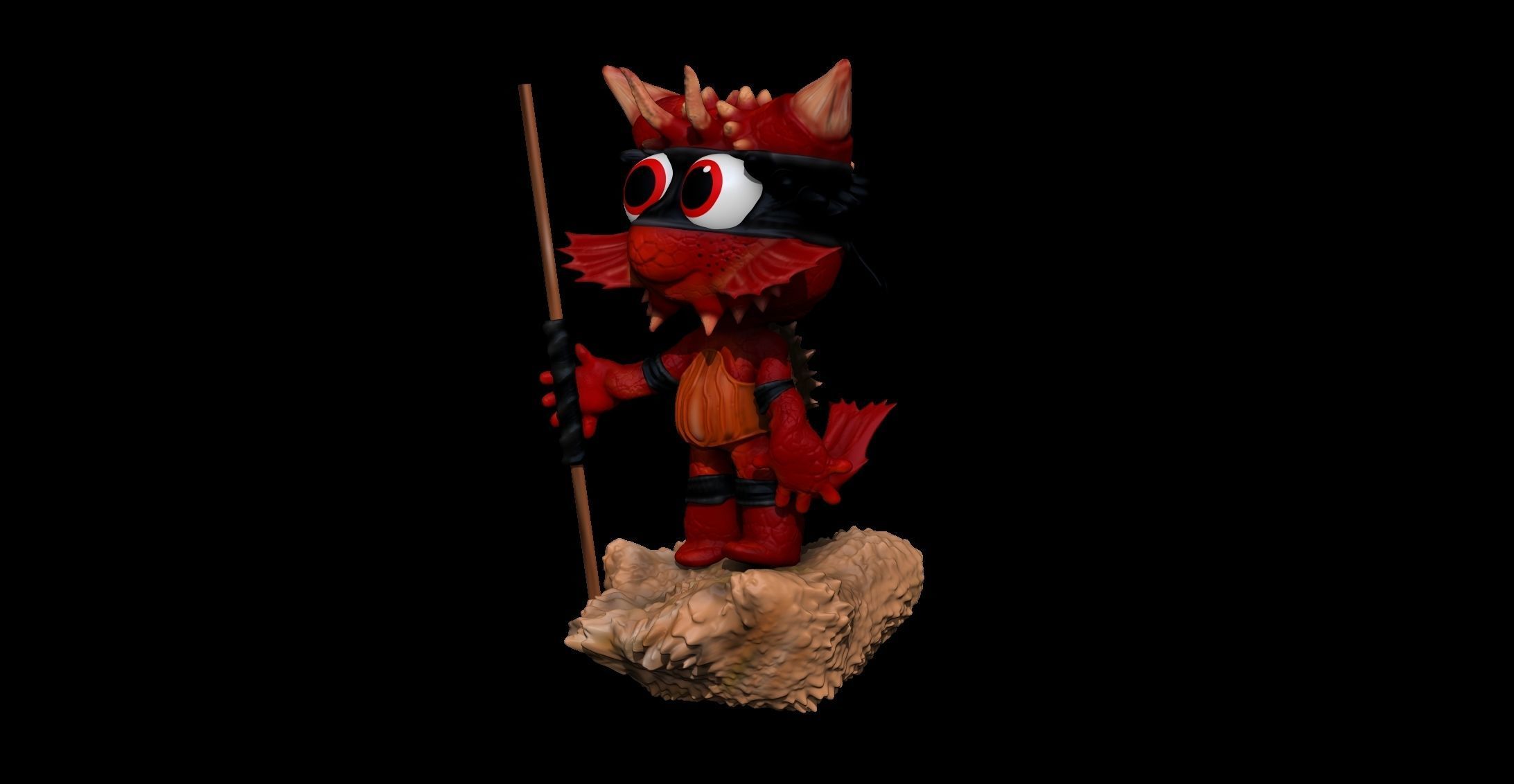 Devil Turtle Free 3D print model_1