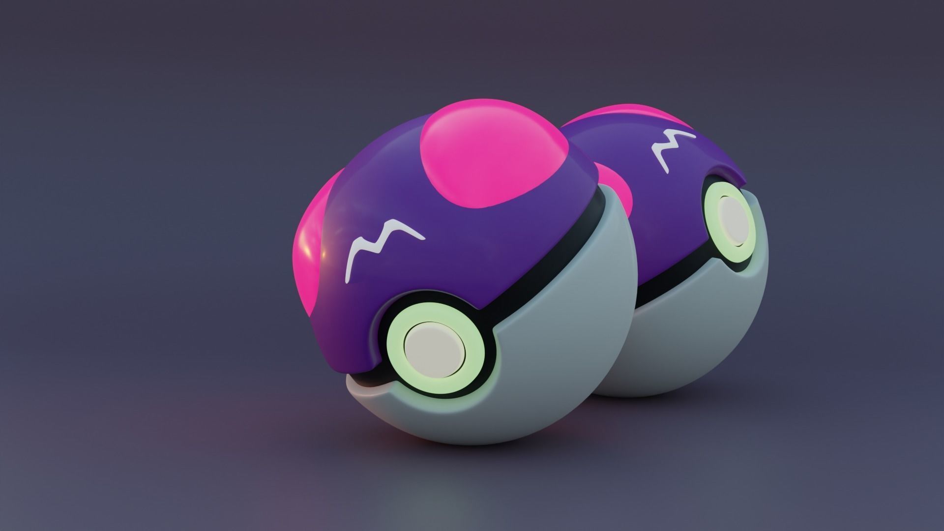 Master ball Low-poly 3D Model  3D model_3