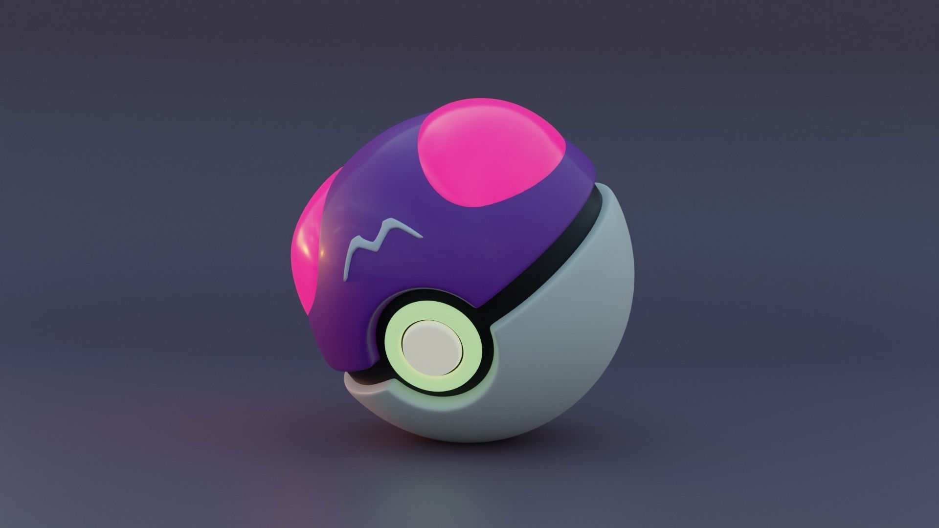 Master ball Low-poly 3D Model  3D model_1