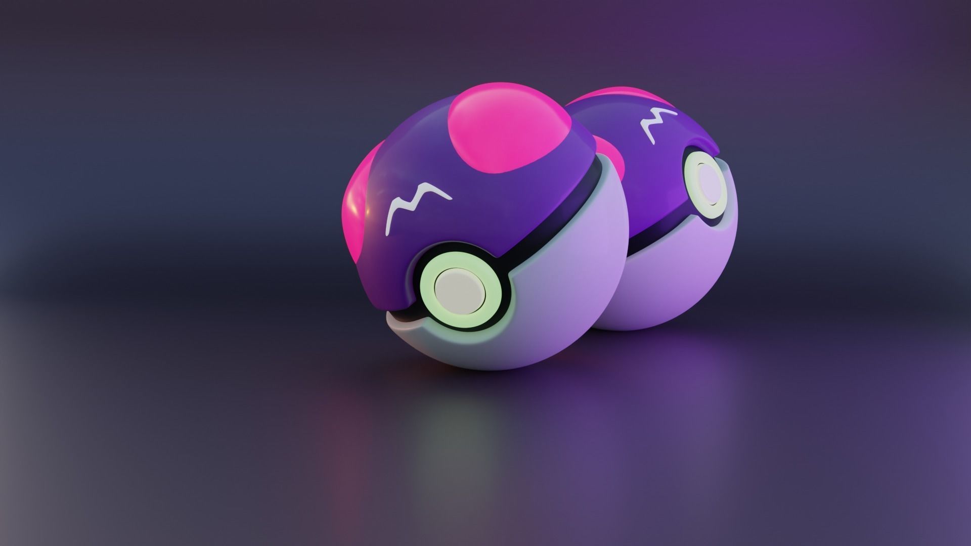 Master ball Low-poly 3D Model  3D model_2