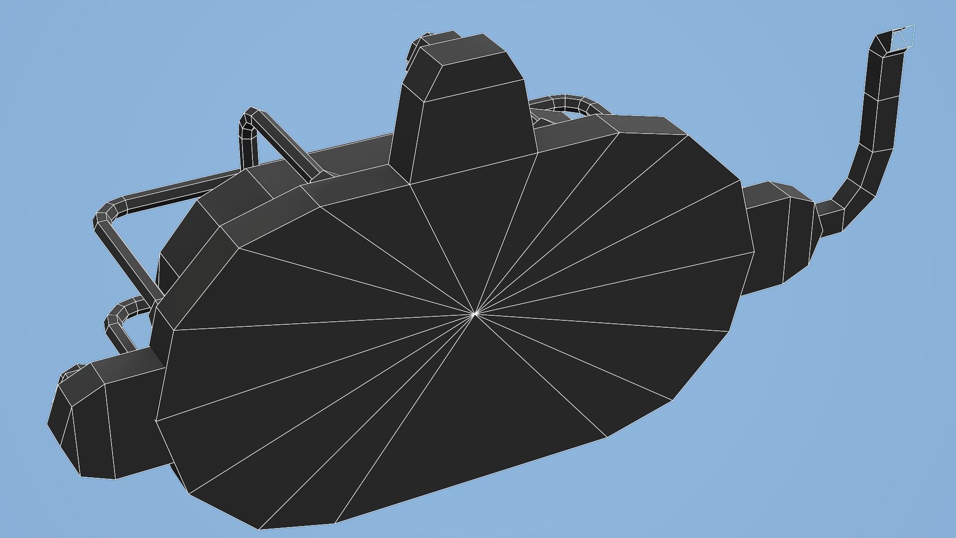 Bunker Lamp 01 - Low Poly Mobile Ready Low-poly 3D model_11