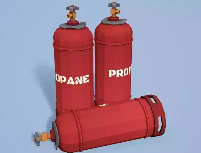 Gas Balloon - Low Poly Mobile Ready Low-poly 3D model