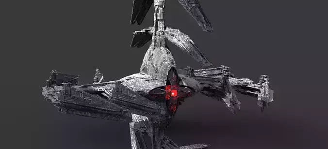 Sci-Fi Drake interceptor Ship 2