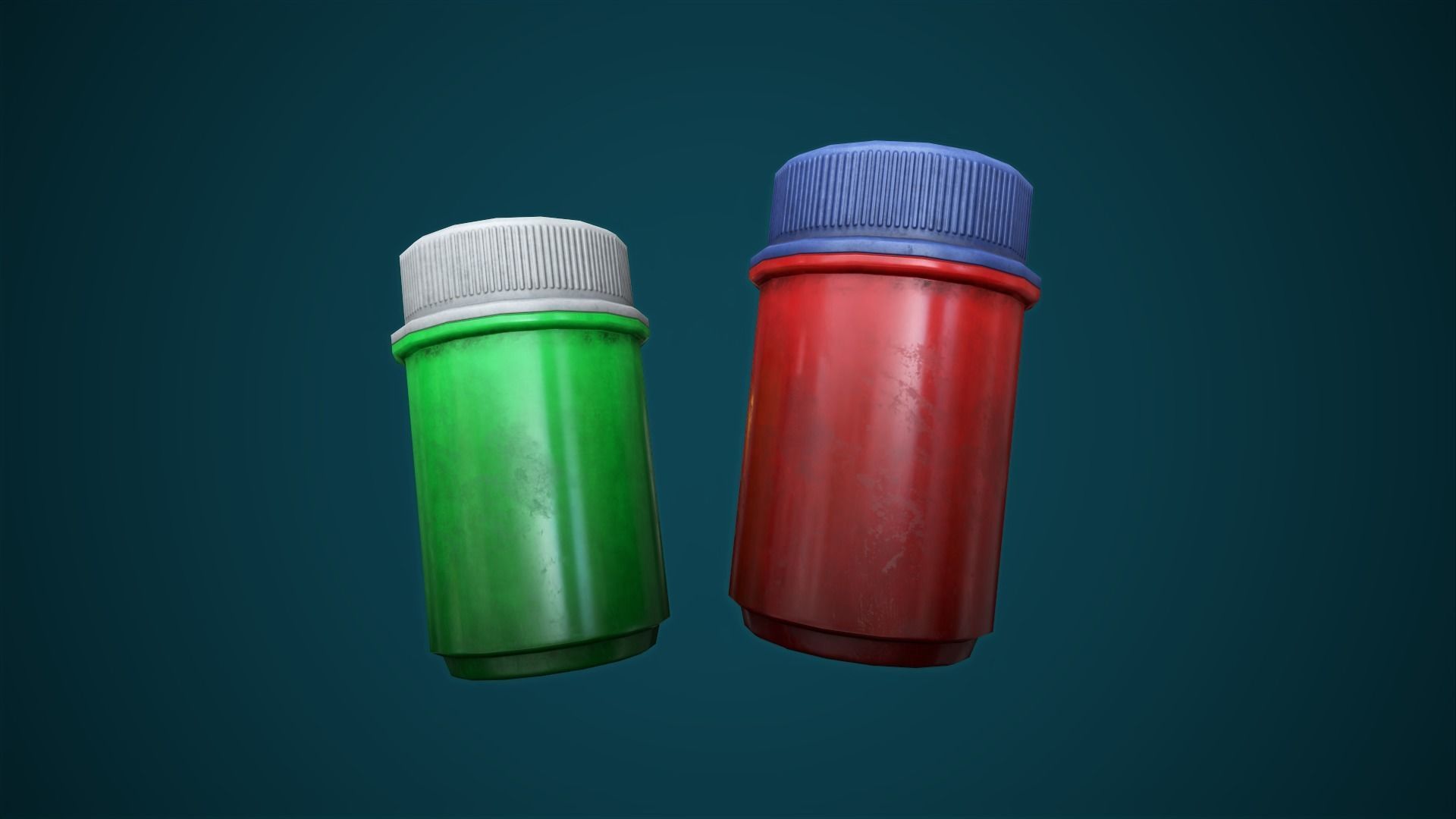 First aid jar Free low-poly 3D model_4