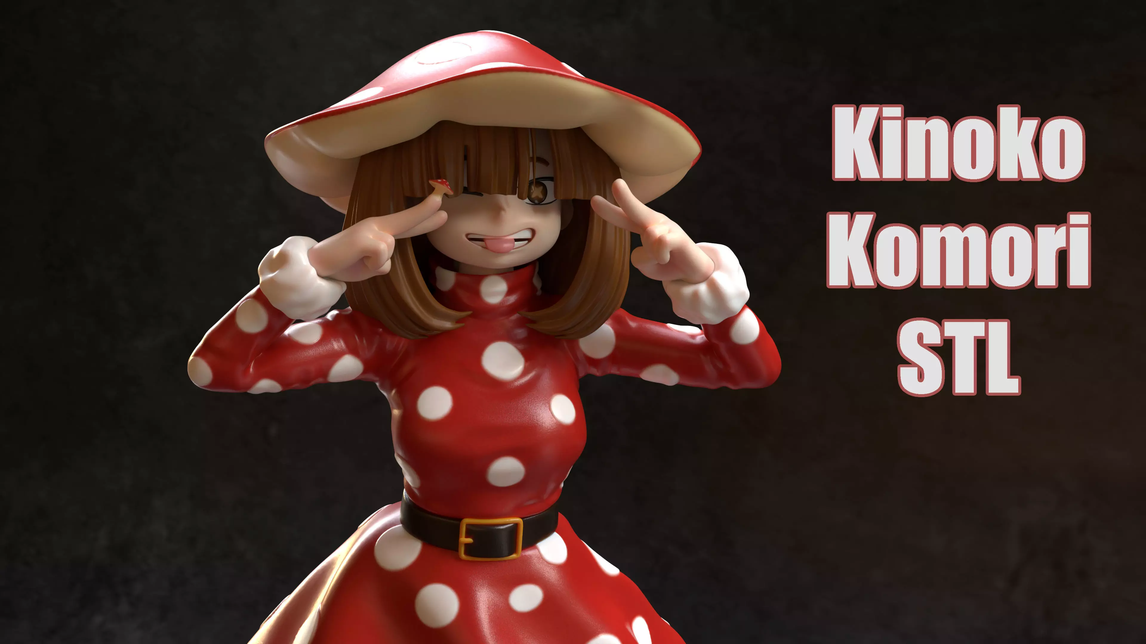 Kinoko Komori stl  3D print model_0