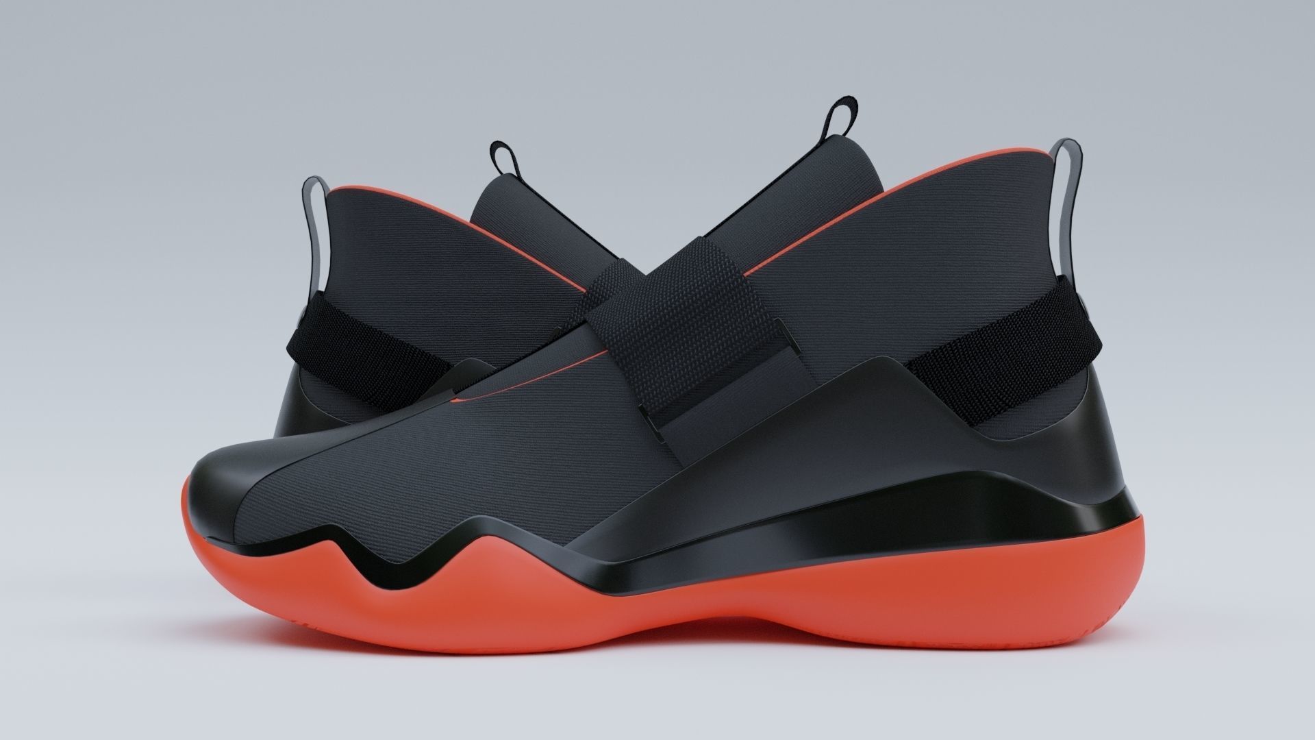 Sneakers Low-poly 3D model_7