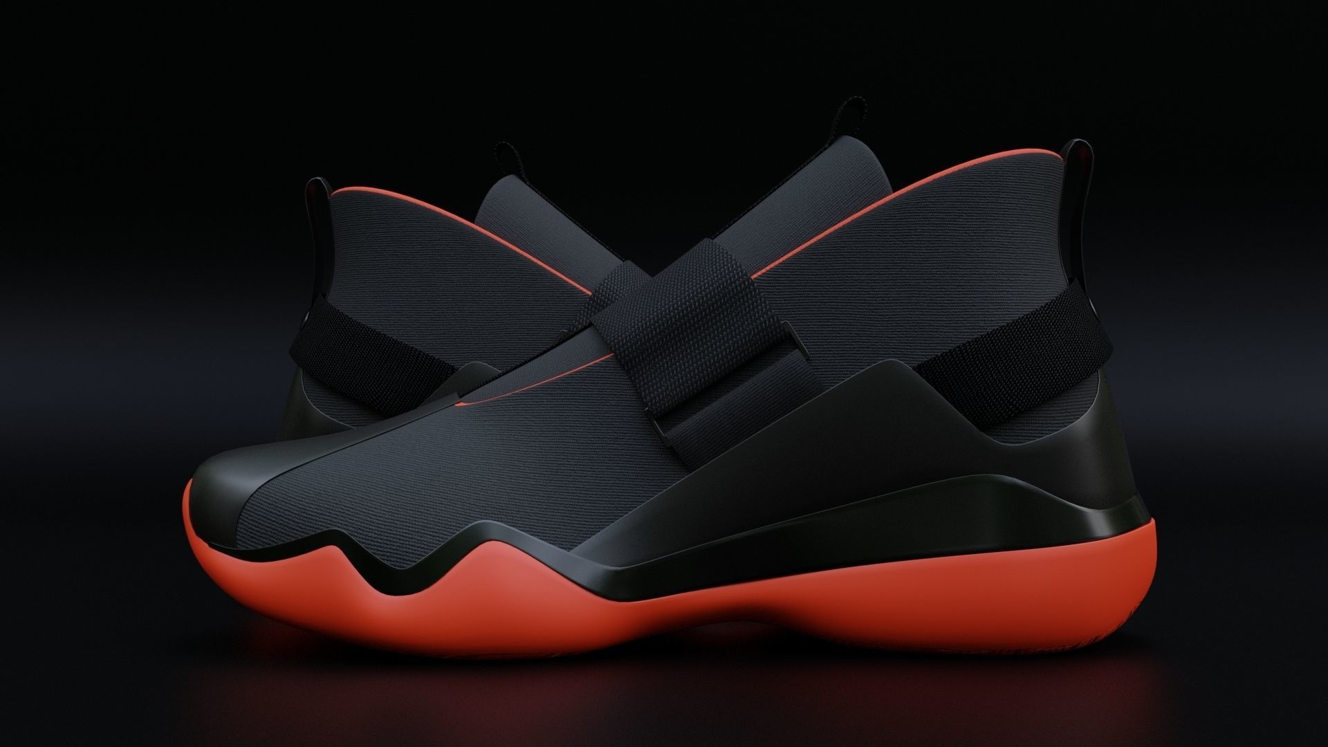 Sneakers Low-poly 3D model_8