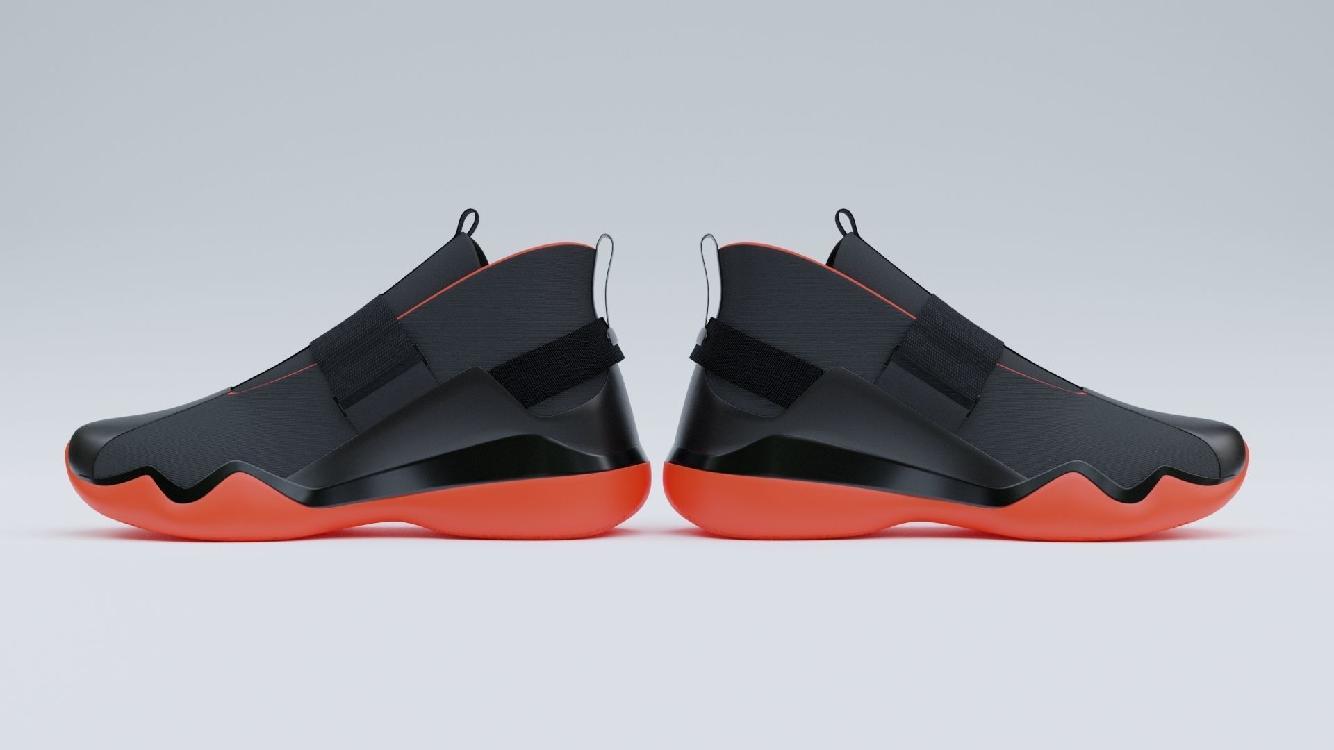 Sneakers Low-poly 3D model_9