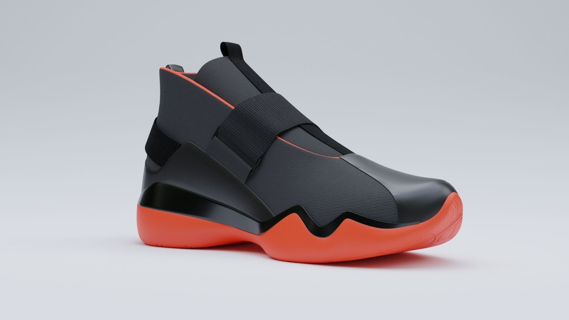 Sneakers Low-poly 3D model_1