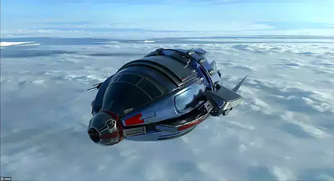 A Scifi Spaceship 3D model