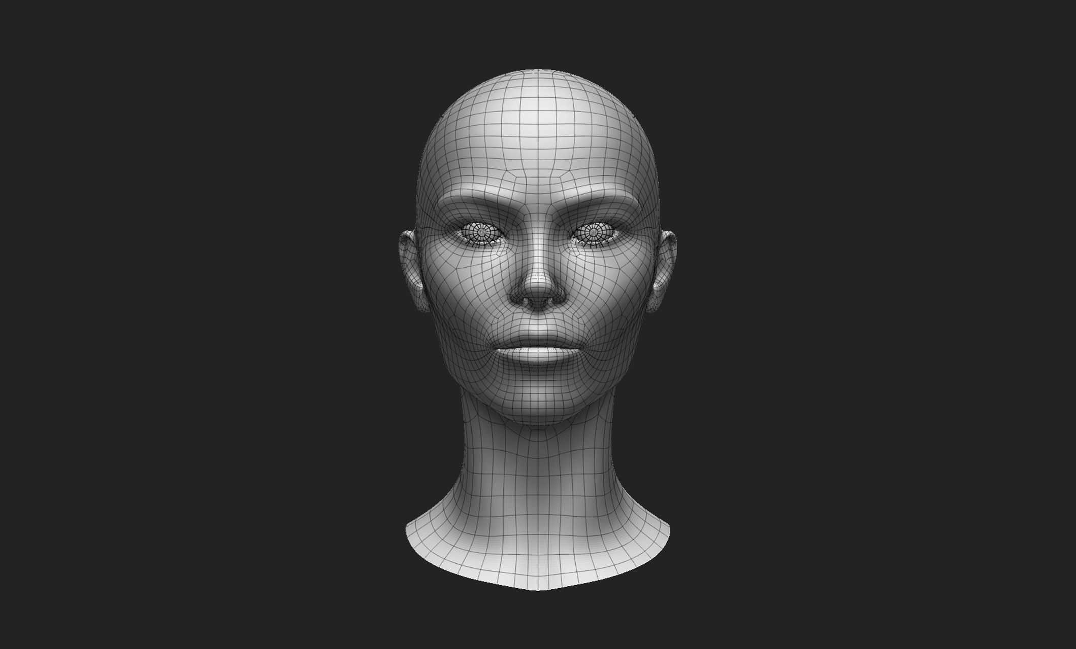 3D model Female Head 1 VR / AR / low-poly | CGTrader